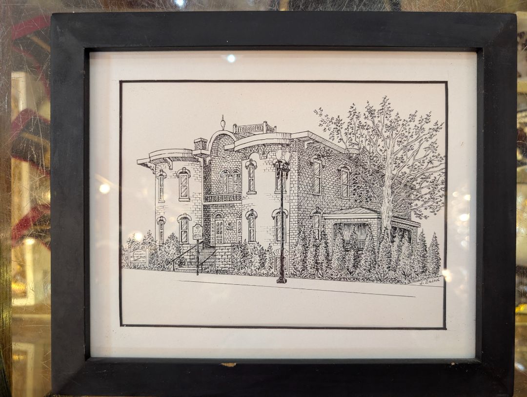 Line Drawn Ink art Graham Museum.