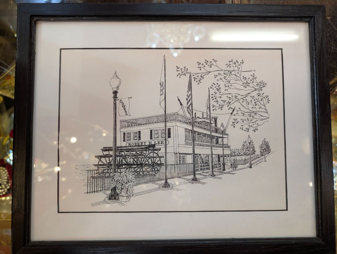 Lowell Showboat Ink Drawn.