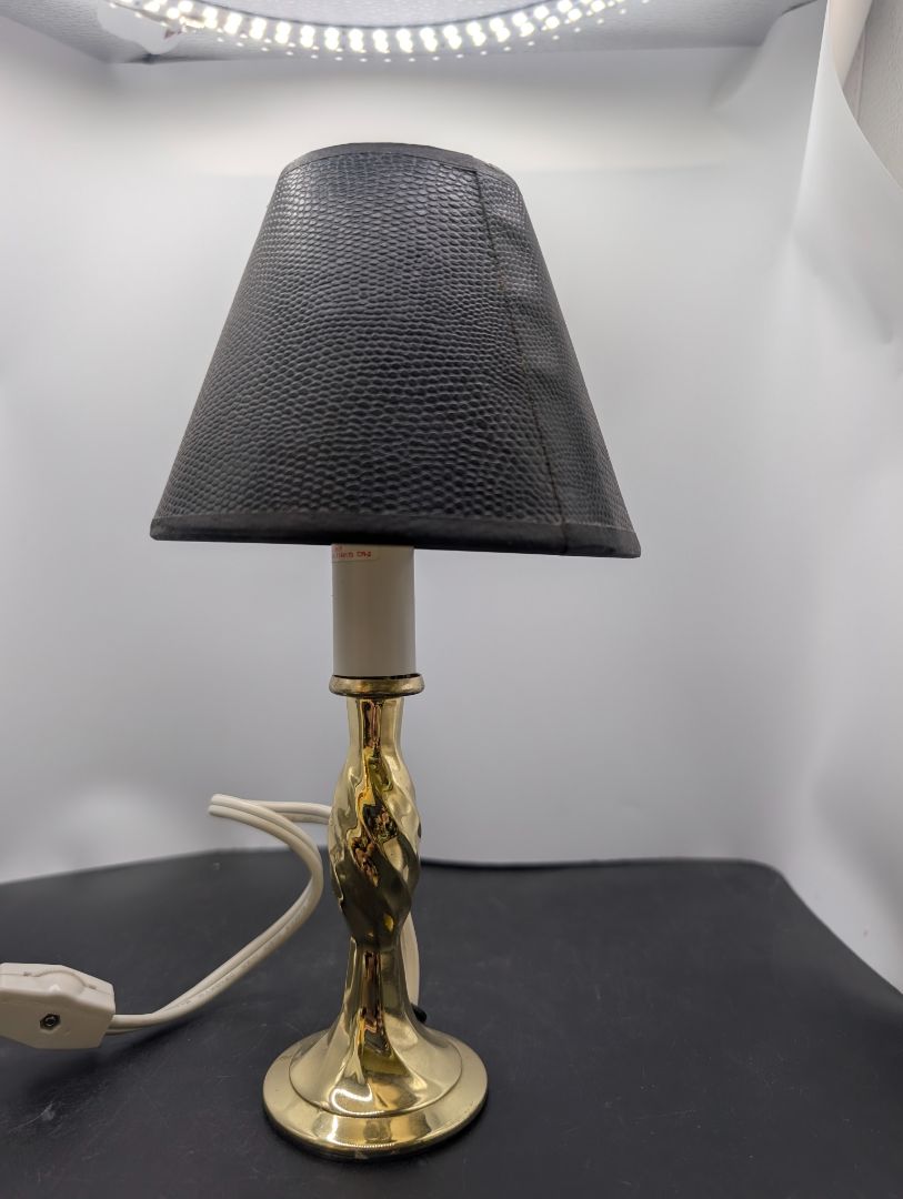 Brass Candlestick Lamp