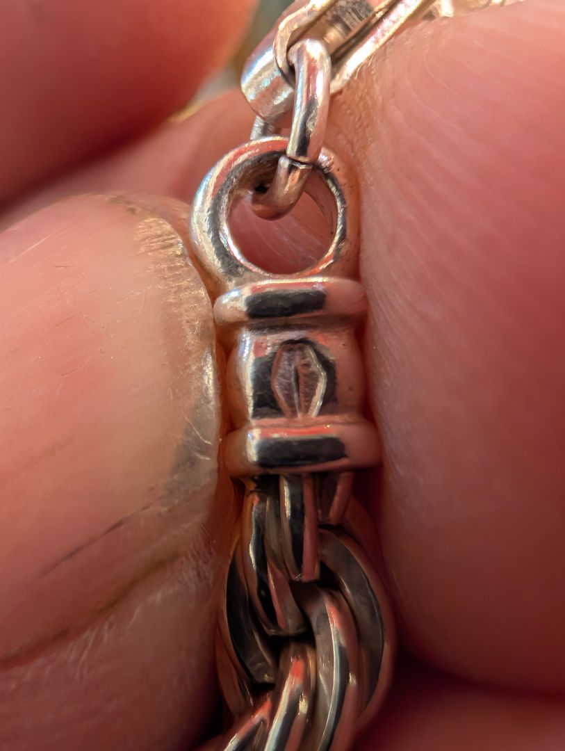 Armburst Sterling 24-inx4 mm necklace