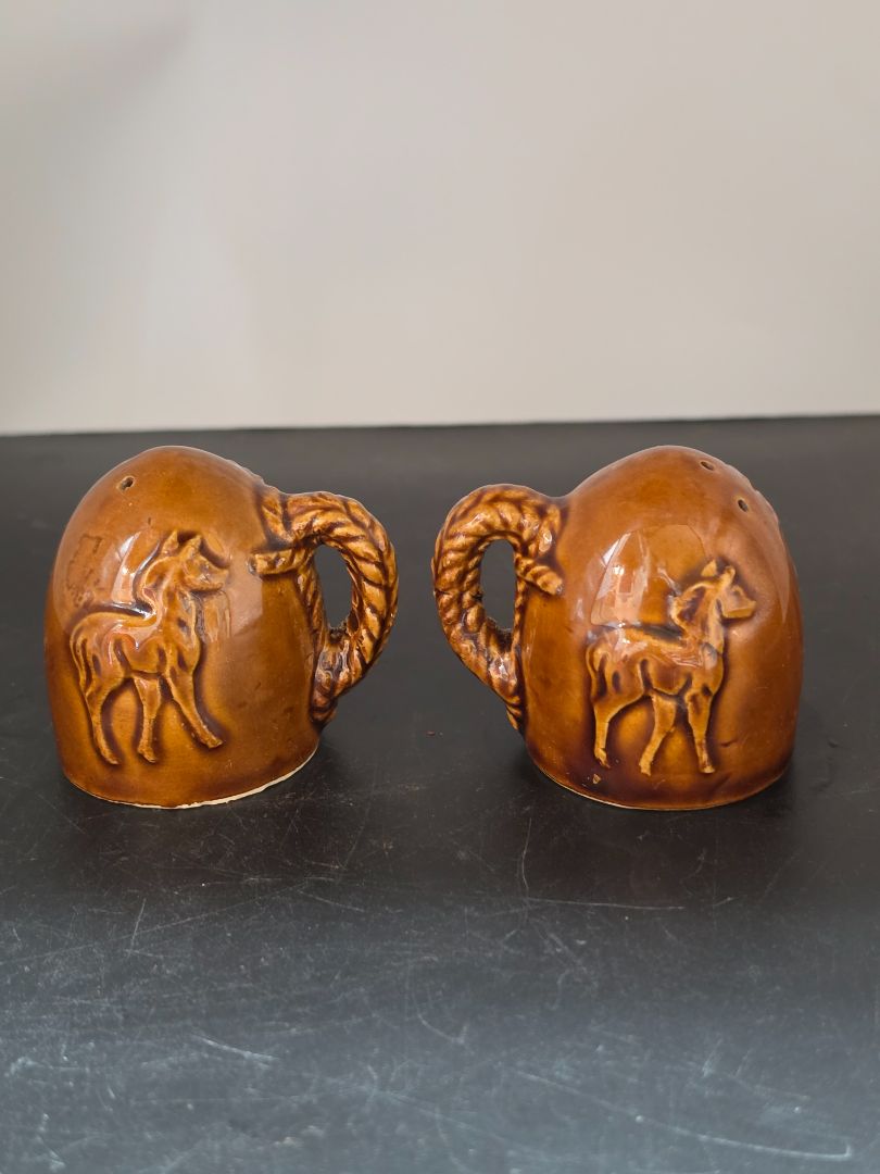 1950's Ceremic Cowboy Salt & Pepper Shakers