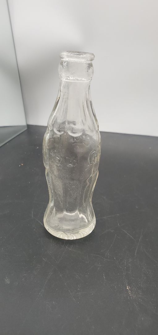 Miniature Clear Coca Cola Bottle