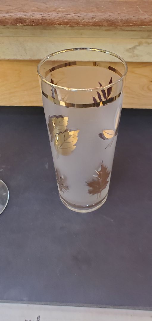 Glass with Gold Leaf