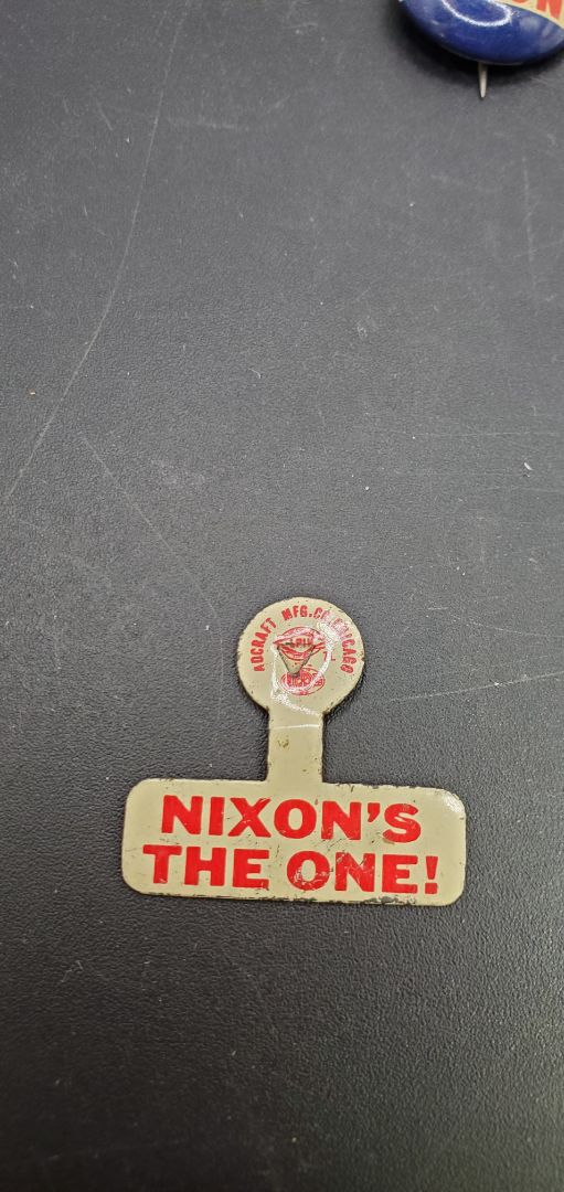 Nixon's the One! Campaign Pin
