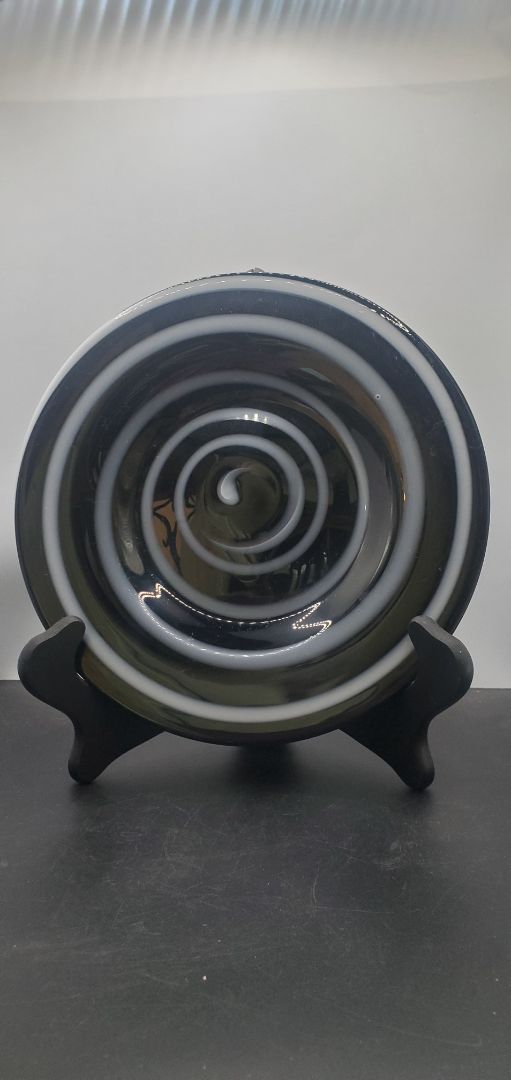 Black Spiral Ceramic Plates