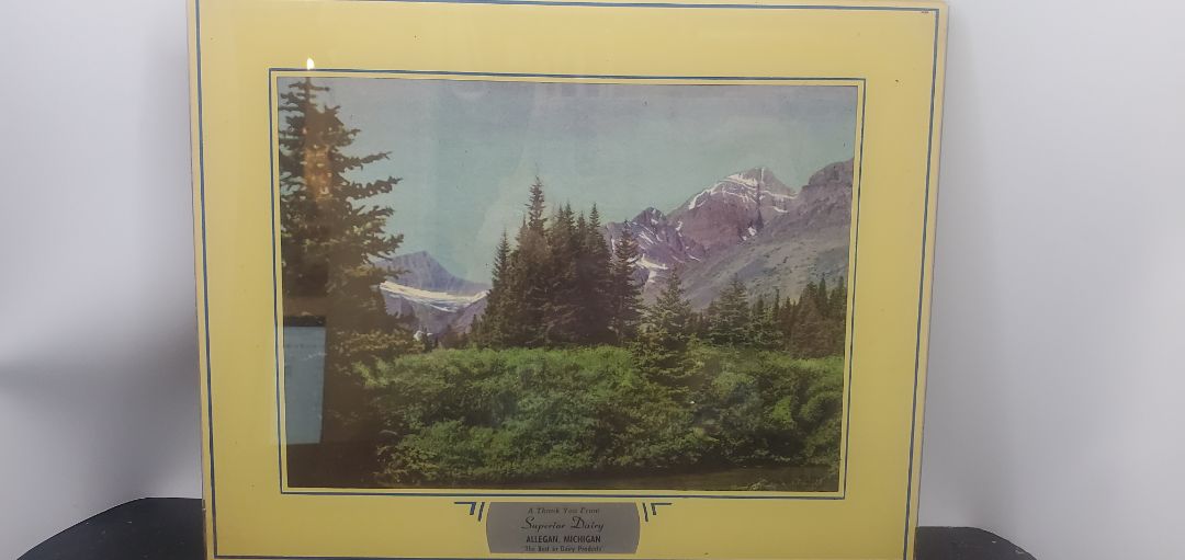 Vintage Mountainscape Print