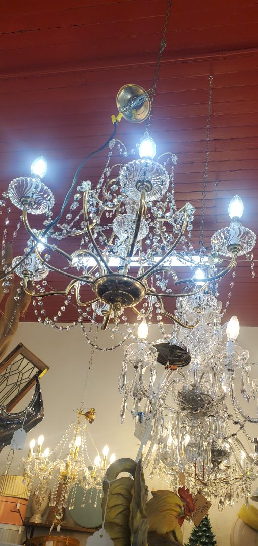 6 Light Schonbek Style 1970s