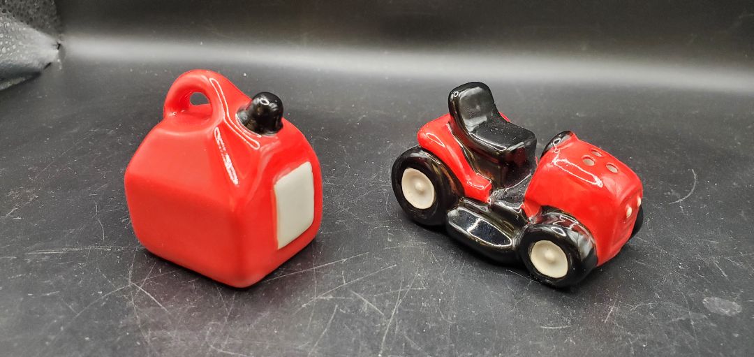 Mower and Gas Can Salt and Pepper Shaker Set