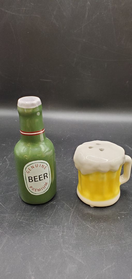 Beer Salt and Pepper Shaker Set