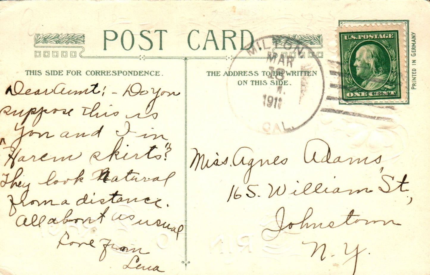 1910 Winsch St Patrick's Day Irish Ireland Fahan Pier Lough Swilly