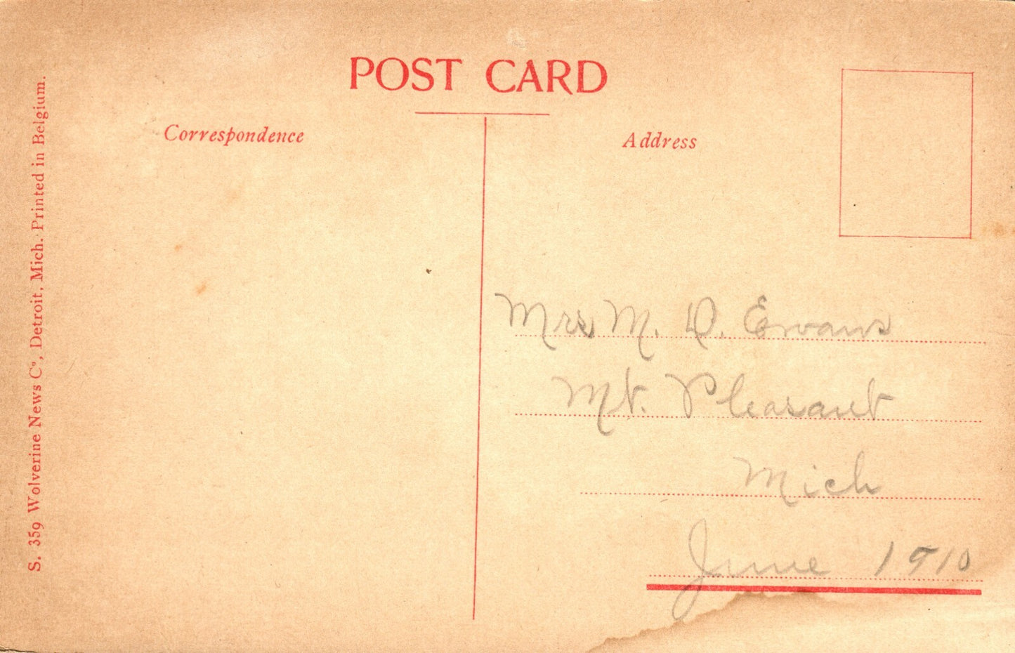 1910 Real Photo CSN Training School Mt. Pleasant Michigan MI Postcard