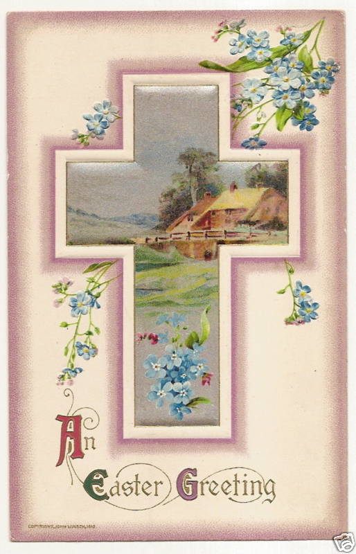 John Winsch Forget Me Nots Easter Postcard Series