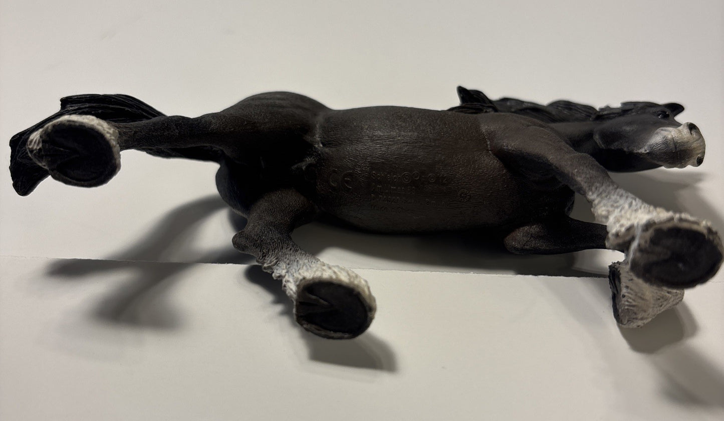 2012 Schleich Shire Draft Black Stallion Horse Toy Retired