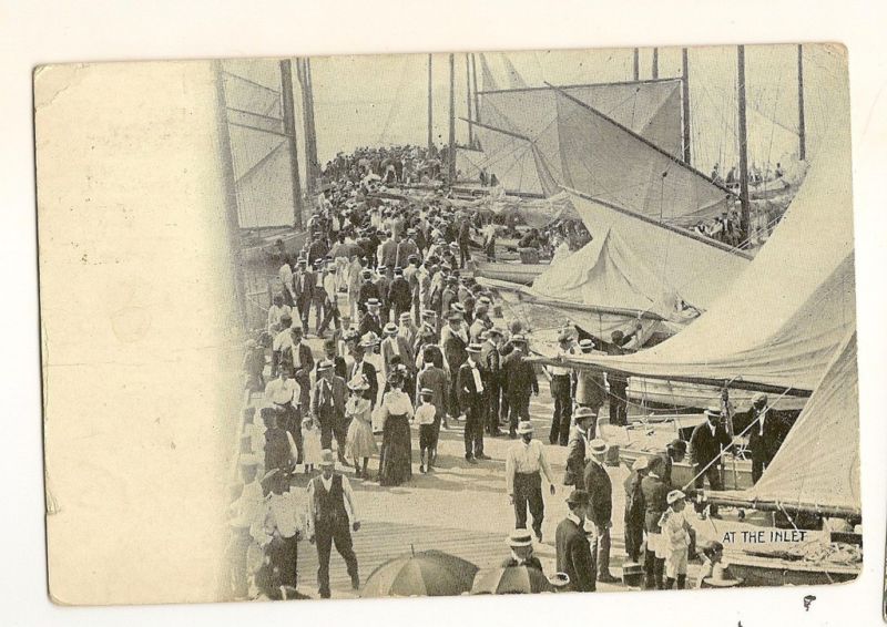 1915 At the Inlet Atlantic City NJ New Jersey Postcard