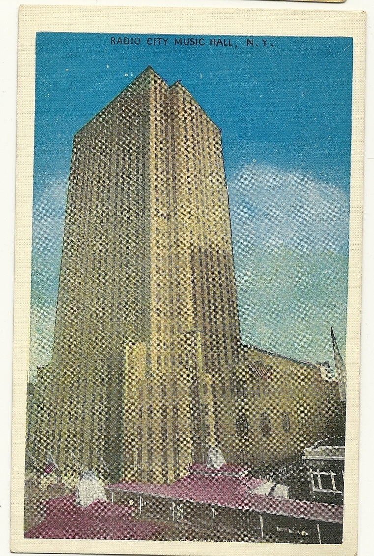 Radio City Music Hall NY New York City New York Postcard