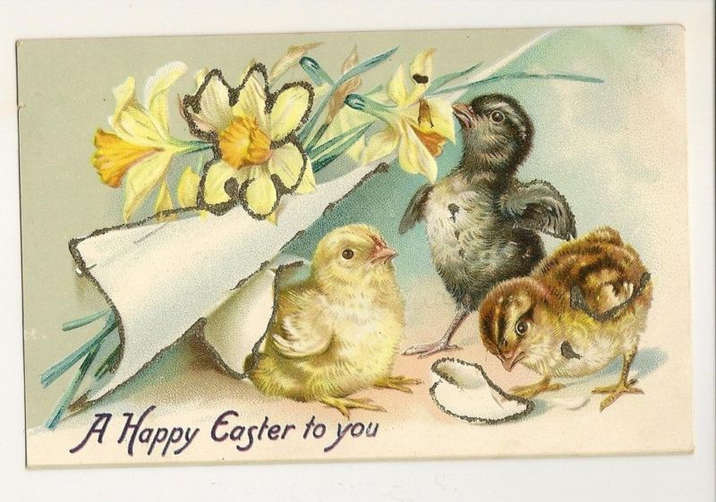 Tuck Chicks Easter Postcard Series 112