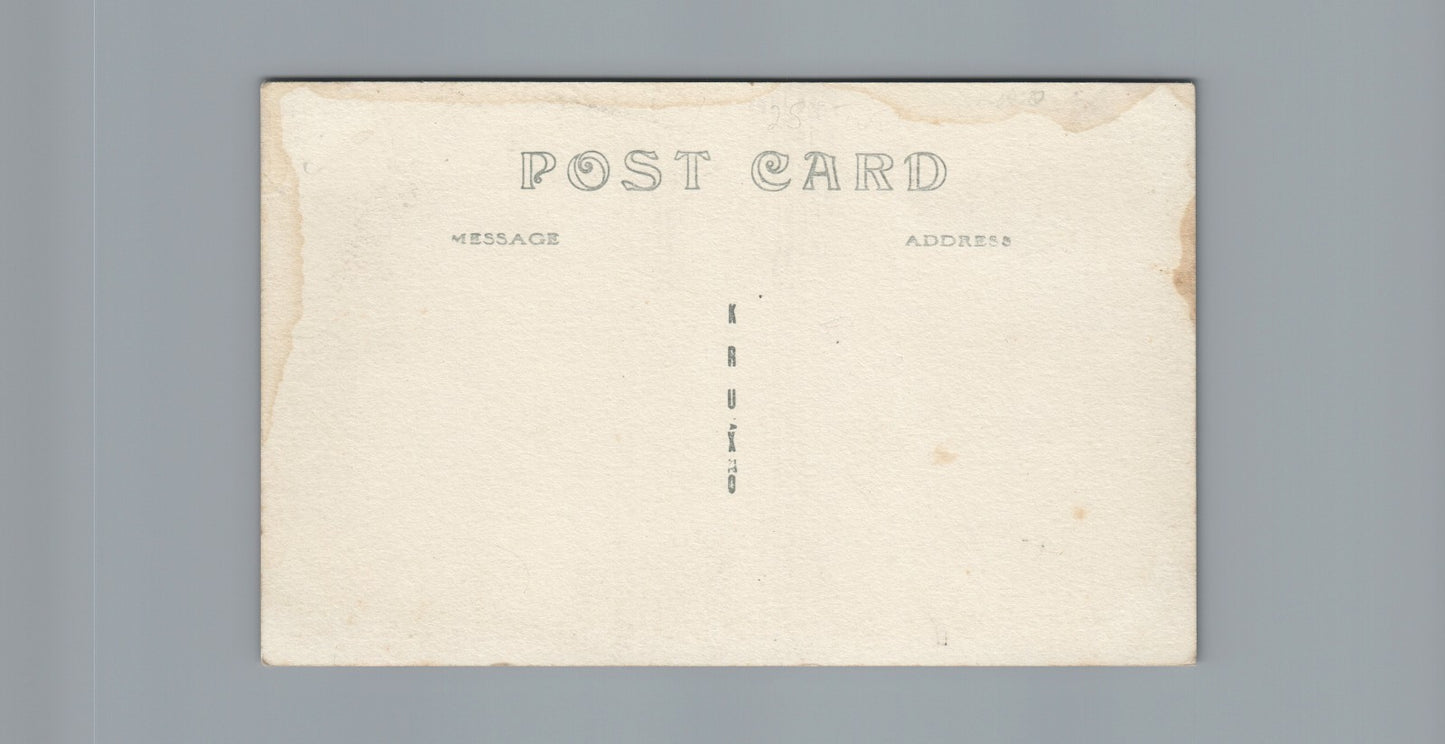 Real Photo Bridge Hubbardston MI Michigan Mich Postcard