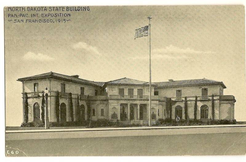 North Dakota Building San Francisco 1915 Expo CA California Exposition Postcard