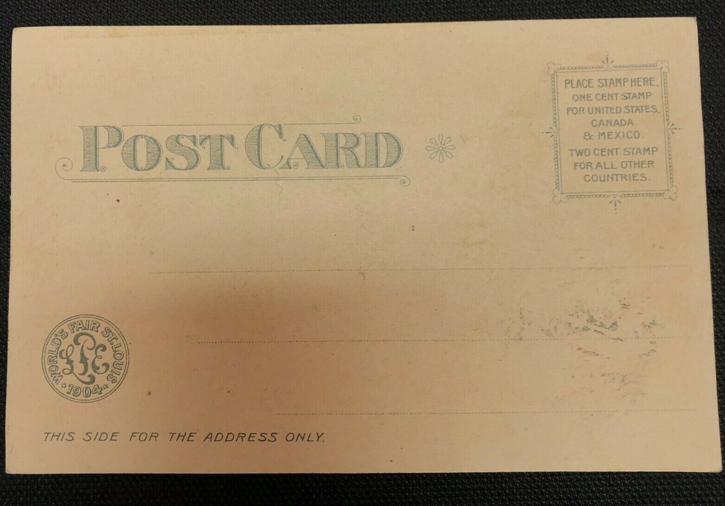 1904 HTL Saint St Louis World's Fair MO Missouri Hold to the Light Palace Mines