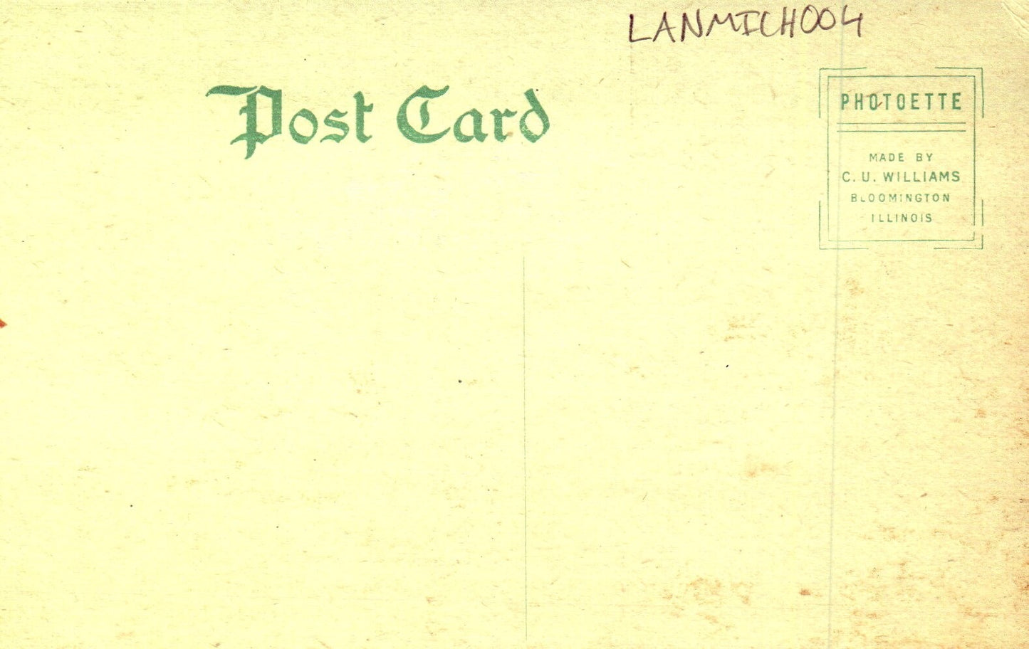 Campus Industrial School for Boys Lansing MI Michigan Mich Postcard 10369