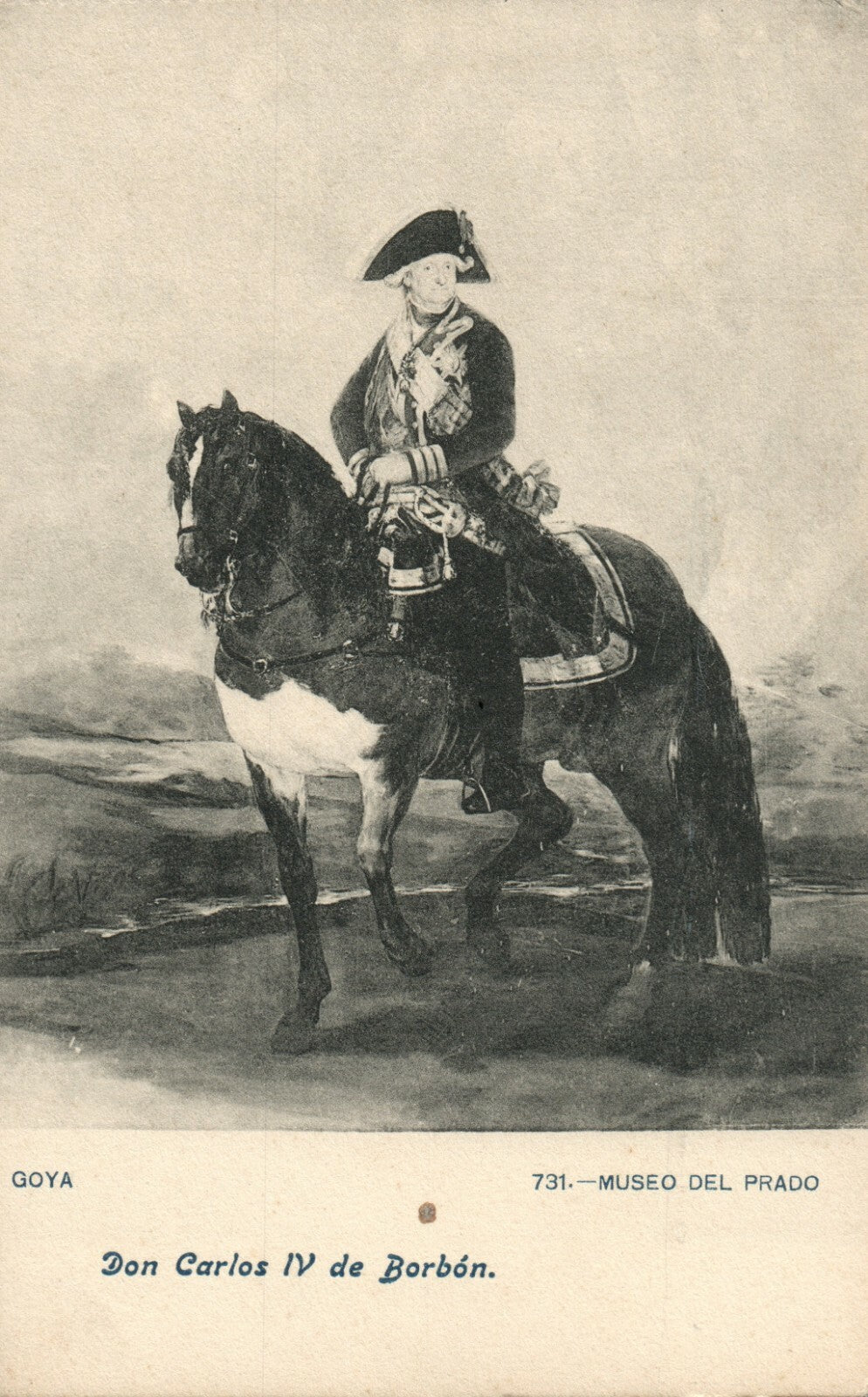 731 Goya Don Carlos IV de Borbon French France Folklore Fashion Horse Postcard