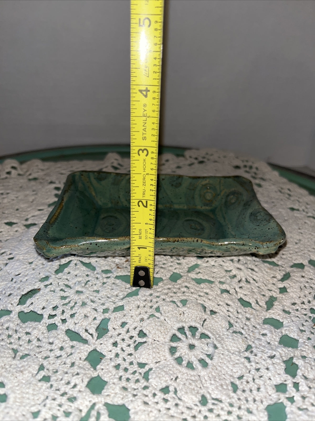 Studio Art Pottery Trinket Dish / Soap Dish USA Made 5"