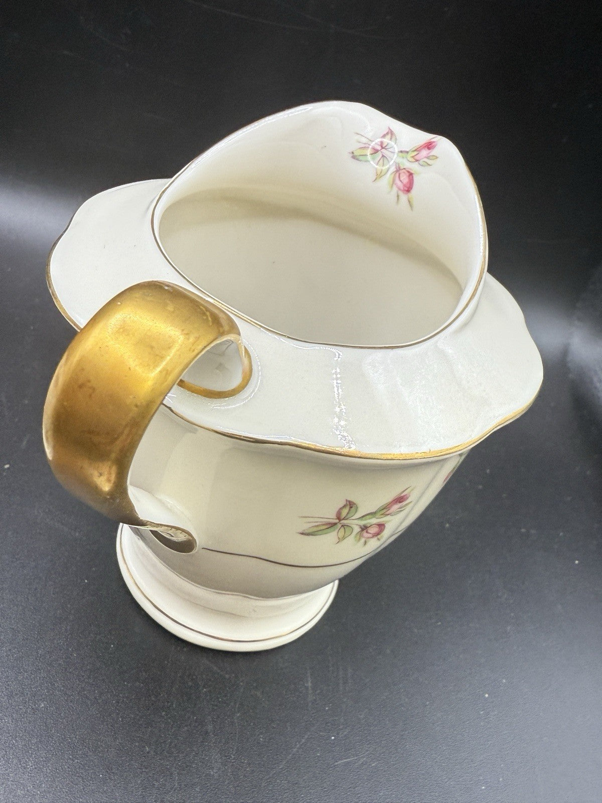 Theodore Haviland Delaware Pink Roses New York Cream & Sugar