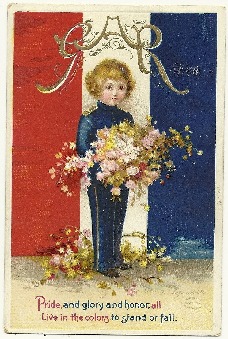 GAR Ellen Clapsaddle Patriotic Postcard Nautical Series 2935