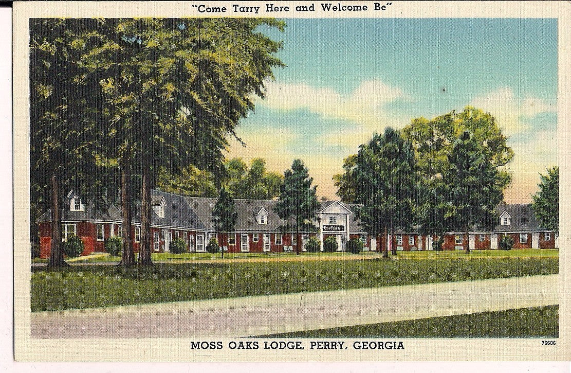 Moss Oaks Lodge Perry Georgia GA Postcard