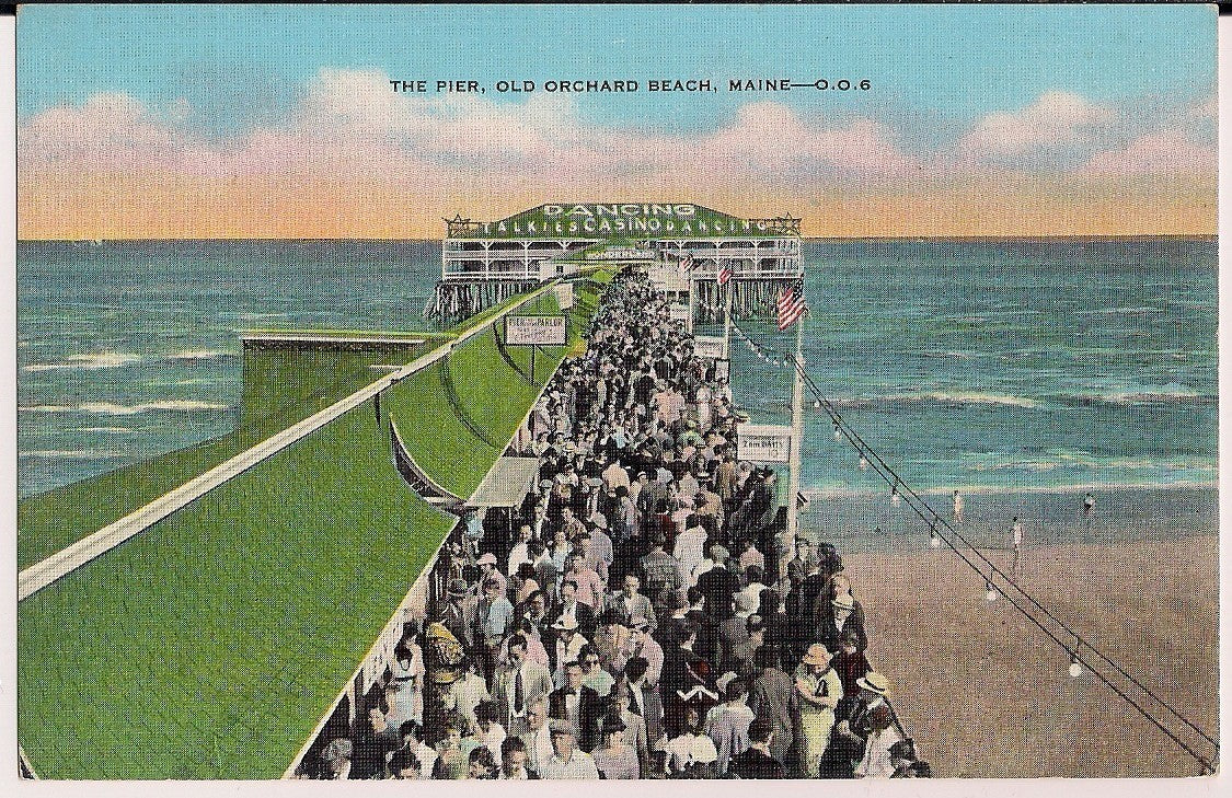 The Pier Old Orchard Beach ME Maine Postcard