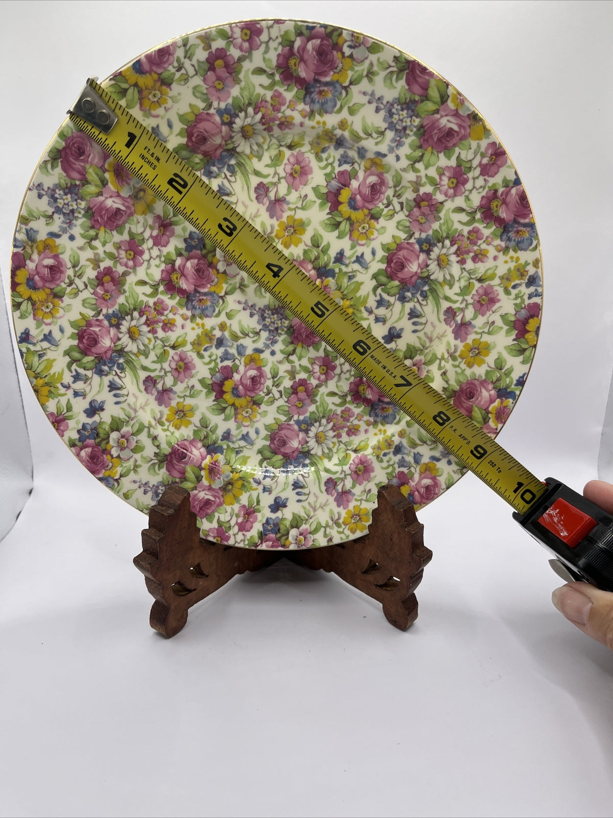 Rare Royal Winton England SUMMERTIME 9” Plate Grimwades Chintz