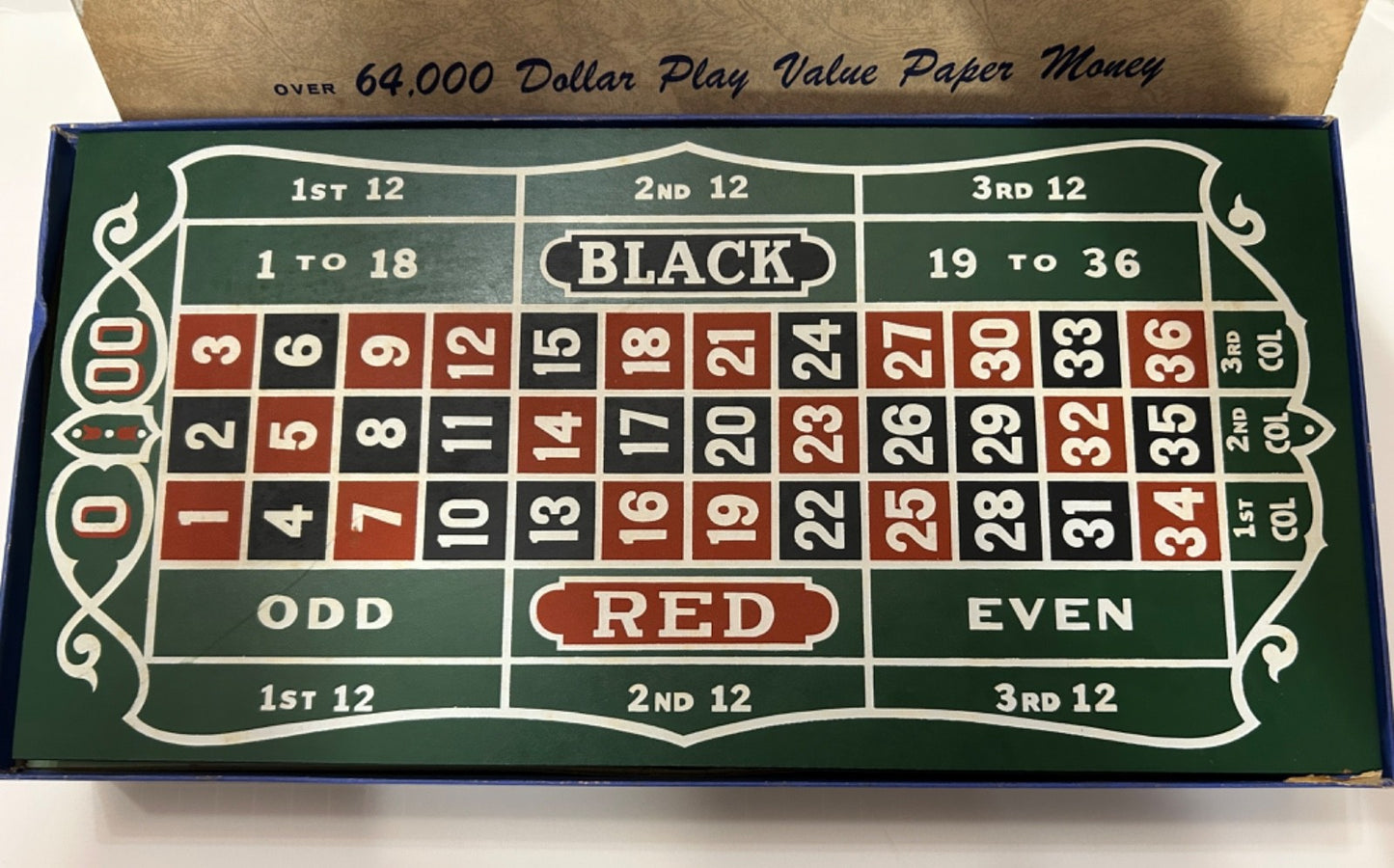 RARE 1950'S VINTAGE ROULETTE FOR FUN CASINO GAME COMPLETE SET DRUEKE & SONS