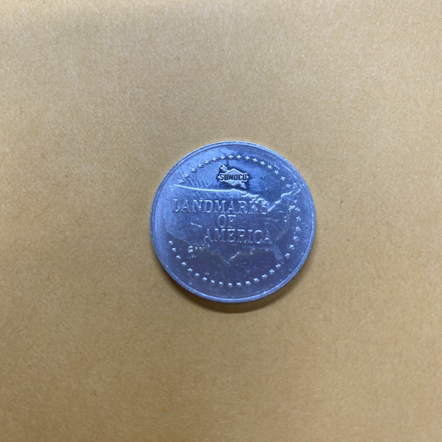 Vintage Independence Hall Sunoco Oil Commemorative Token Landmarks America Line