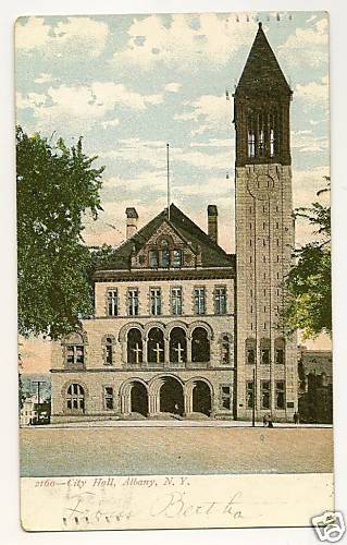 1913 City Hall Albany New York NY Postcard