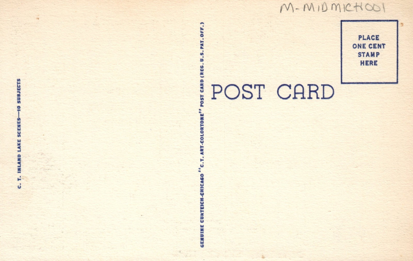Payne Lake Camping and Canoeing Middleville MI Michigan Postcard