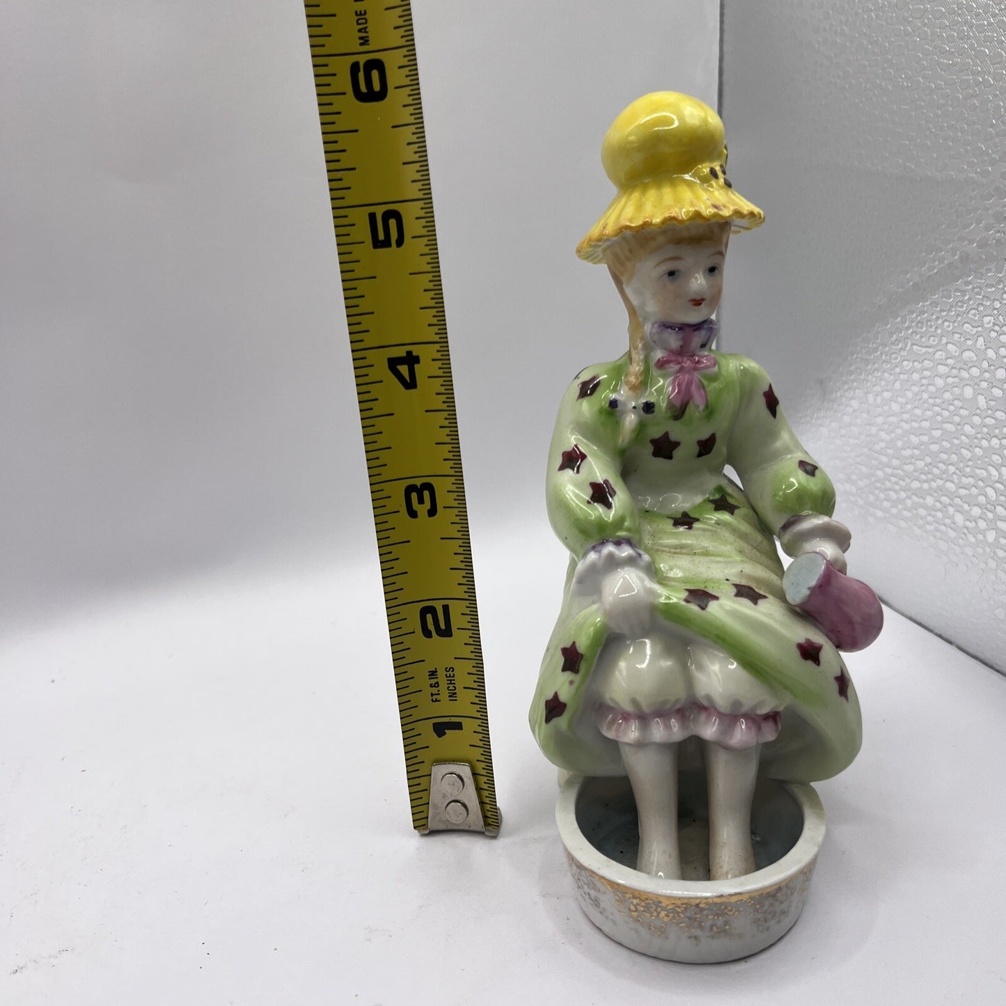 Vintage Hand Painted Lady Soaking Feet Figurine ARDALT Made in Japan