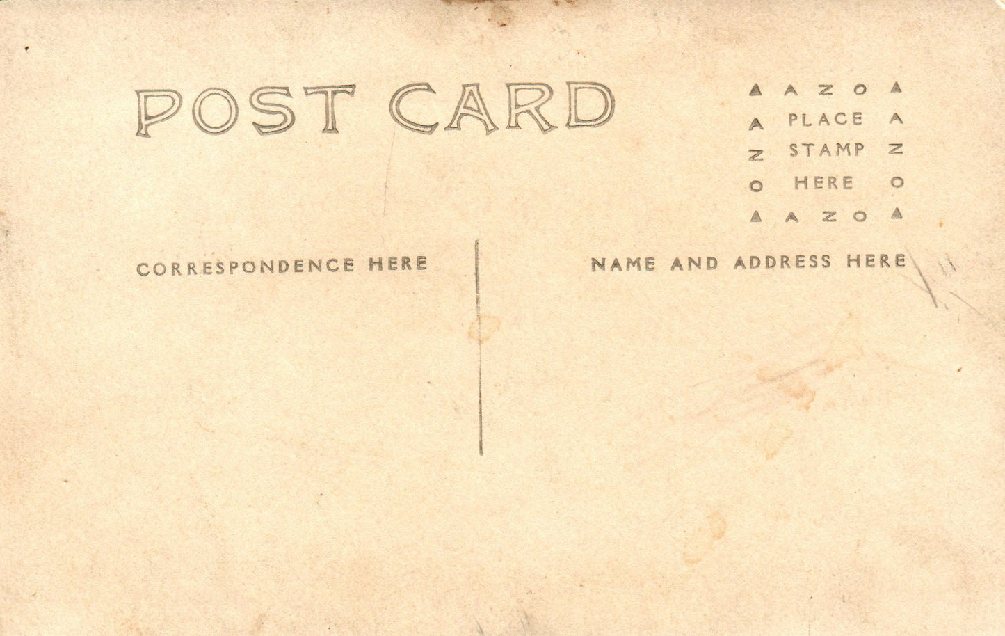 A Dull Day In Freeport Real Photo Lock and Key Freeport Michigan MI Postcard