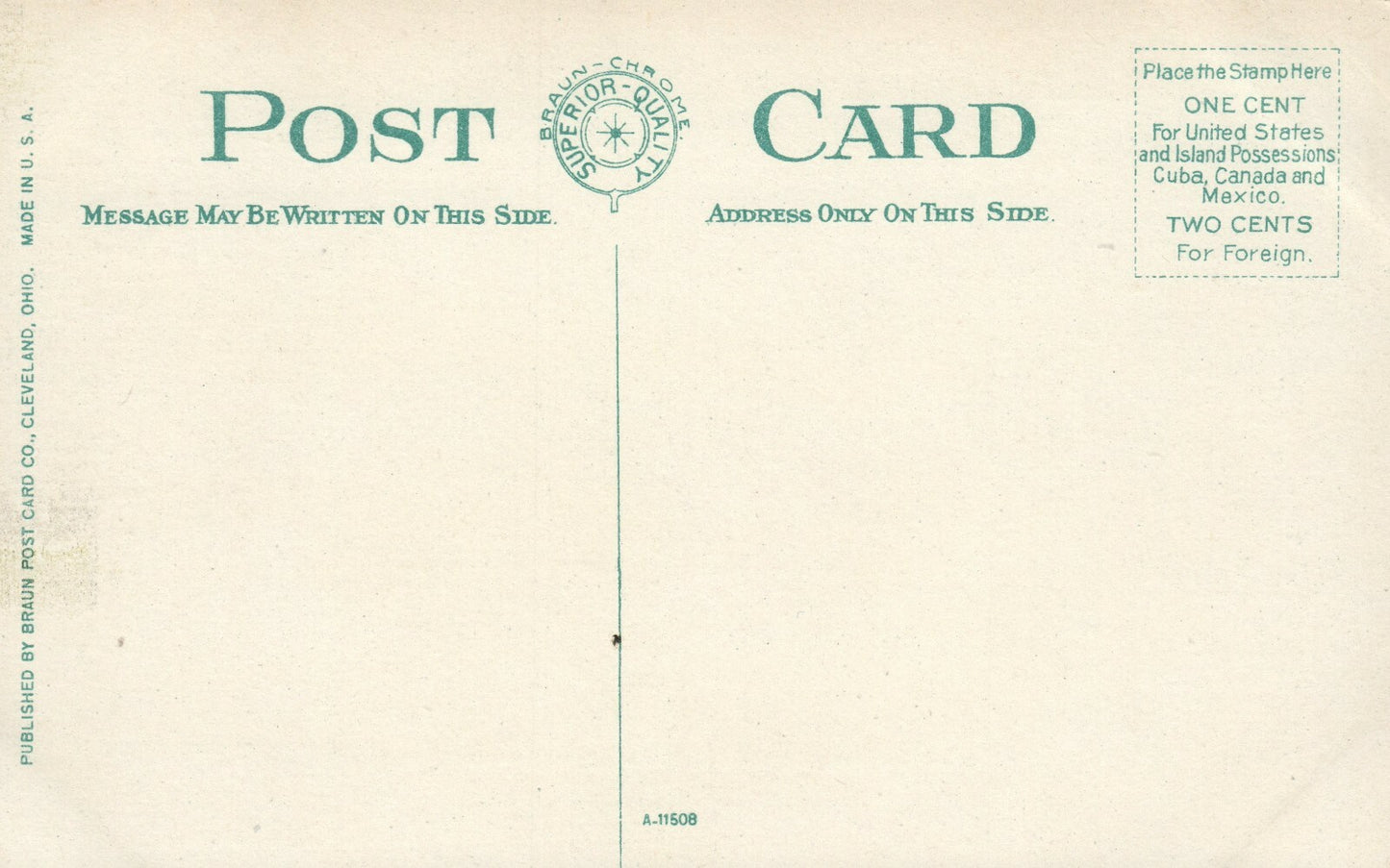 Rockefeller Park Cleveland Sunset Wood Border OH Ohio Postcard