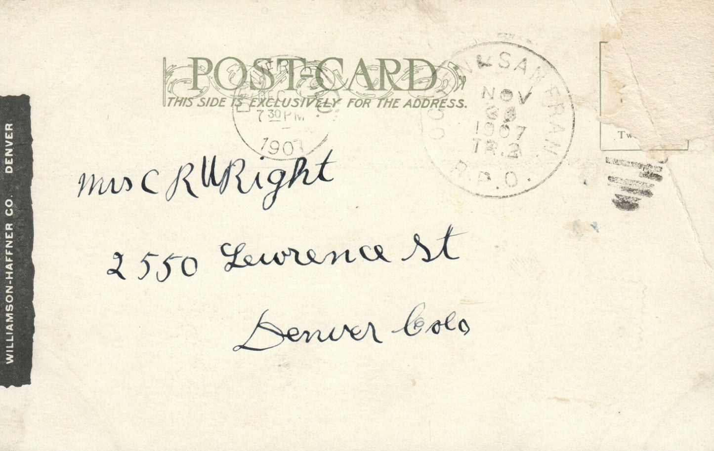 1574 Lucin Cut Off Great Salt Lake Train Going Over Water UT Utah Postcard