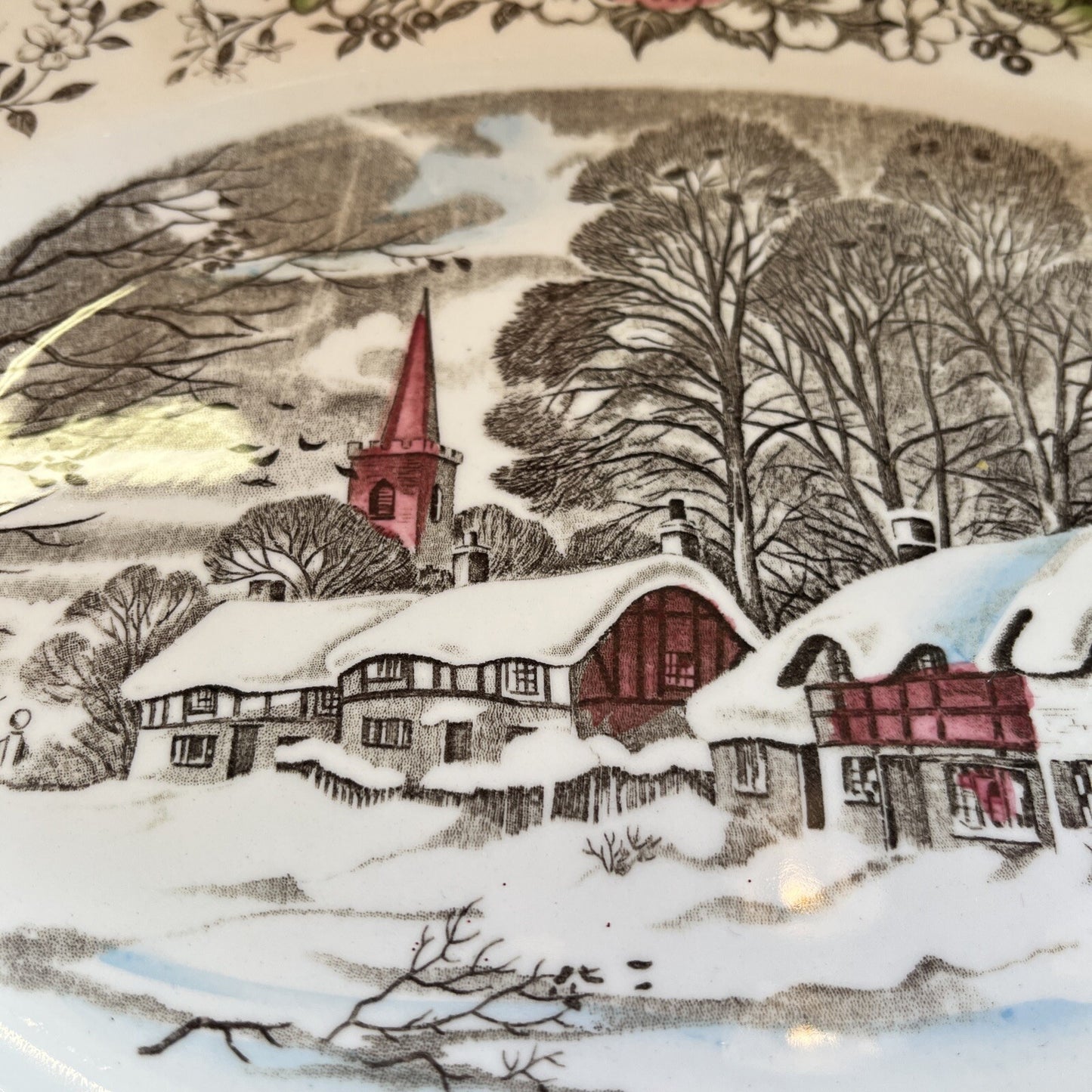Beautiful 12” English Staffordshire China Platter