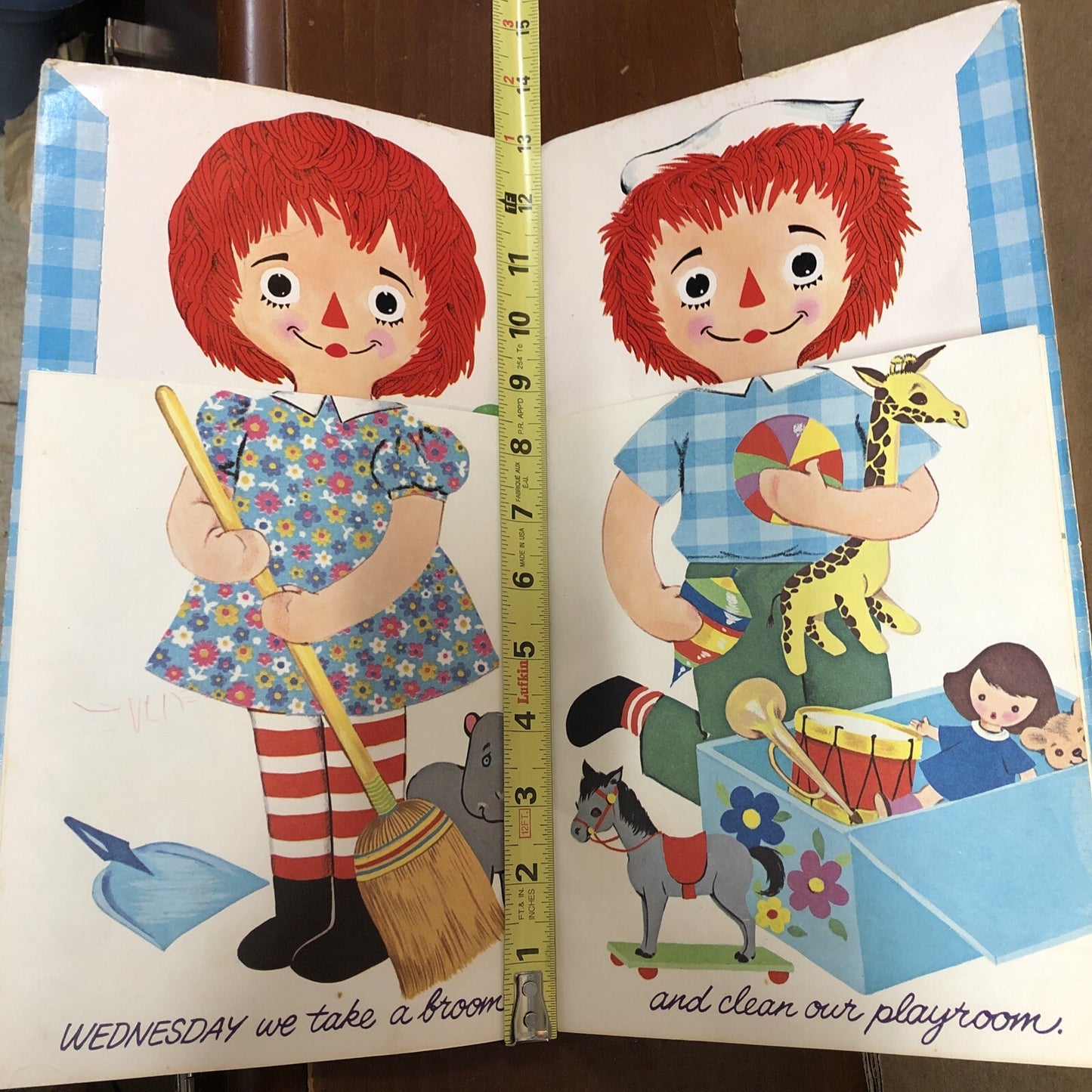 Vintage Raggedy Ann and Andy First Doll Book - WHITMAN 1969 - "COLLECTIBLE"