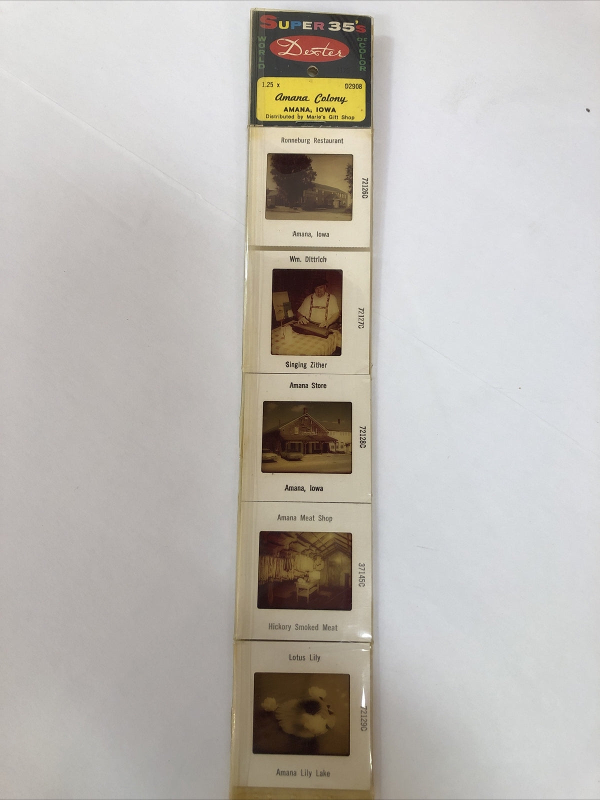 15 Different Vintage Pana-vue Slides Amana Colony and Homestead Iowa