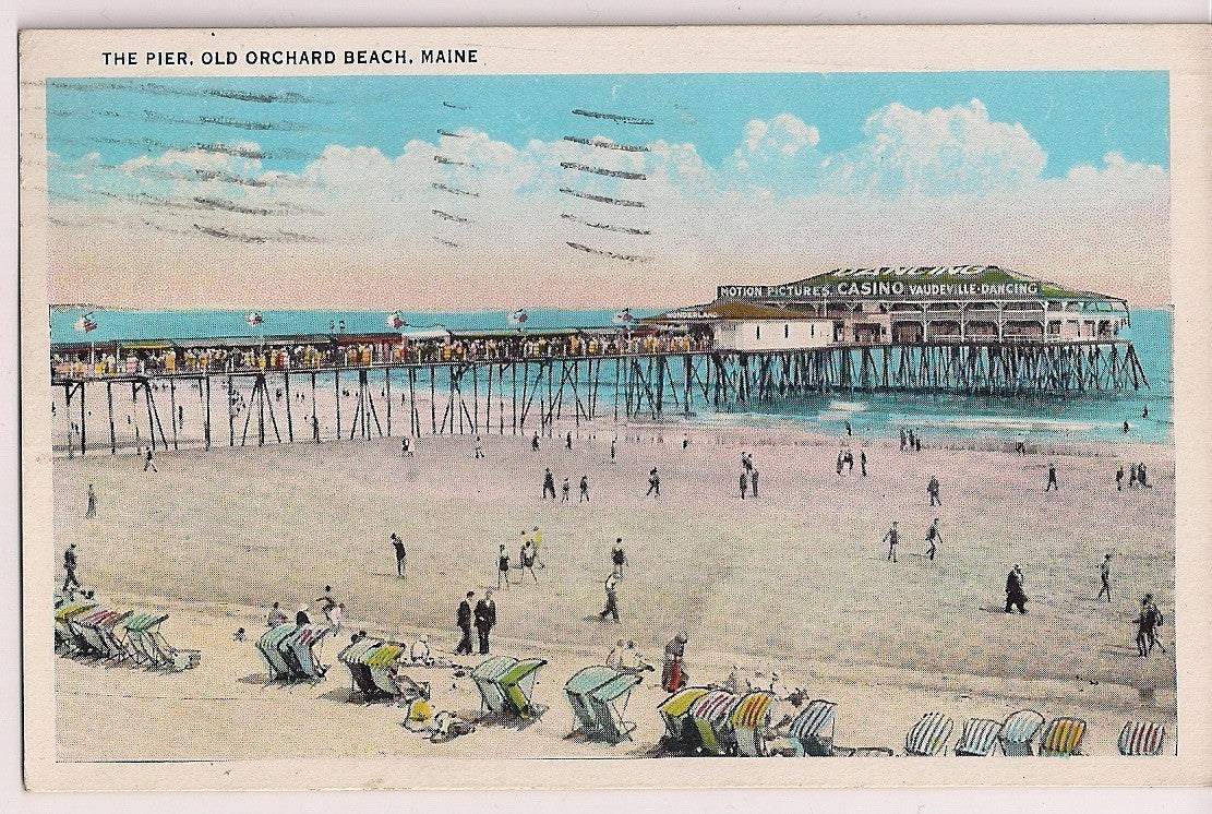 The Pier Old Orchard Beach ME Maine Postcard