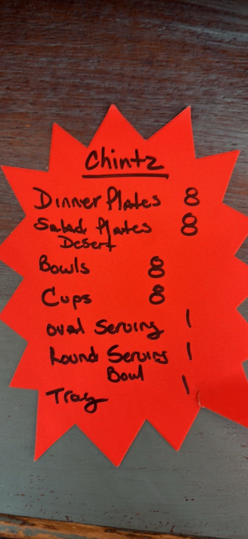 Chintz China set (8)+