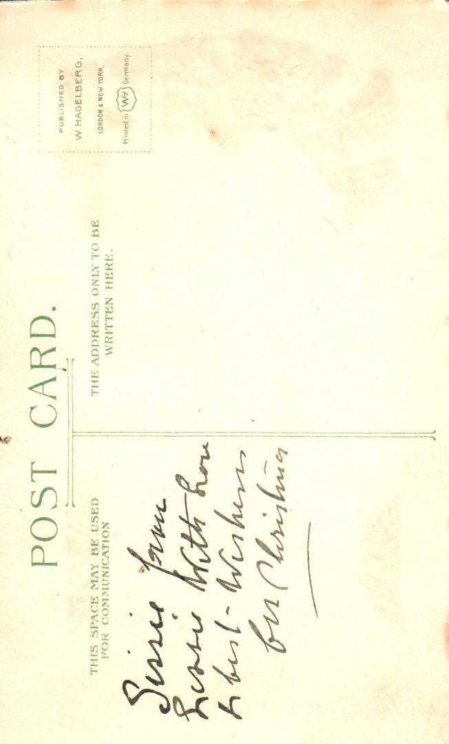 Sweet Songs Of Gladness Welcome You On Christmas Morn HTL Hold to the Light postcard