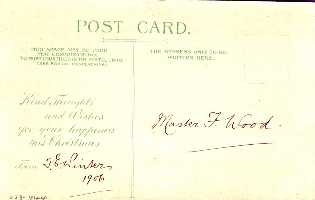 Houses of Waters Edge Covered In Snow HTL Hold to the Light postcard