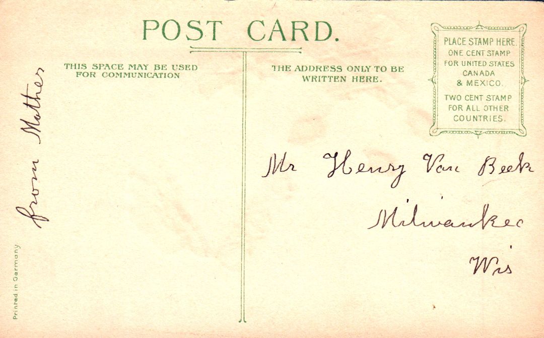 A Happy Easter Tide Be Yours HTL Hold to the Light postcard