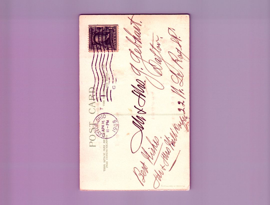 A Happy Eastertide Be Yours HTL Hold to the Light postcard