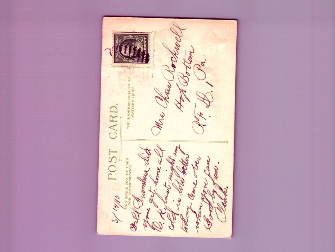 With Loving Wishes For A Happy Easter HTL Hold to the Light postcard