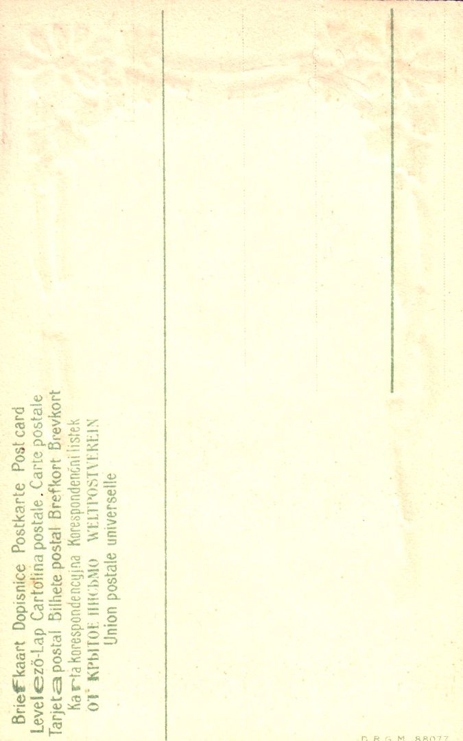 A Happy Easter To You HTL Hold to the Light postcard